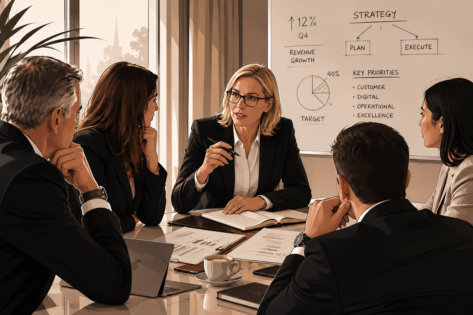 SVM working session with a client team